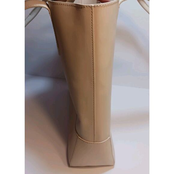 Moral Code Blake Tote Ivory Eco Friendly Leather MSRP $179 EUC - Picture 7 of 13